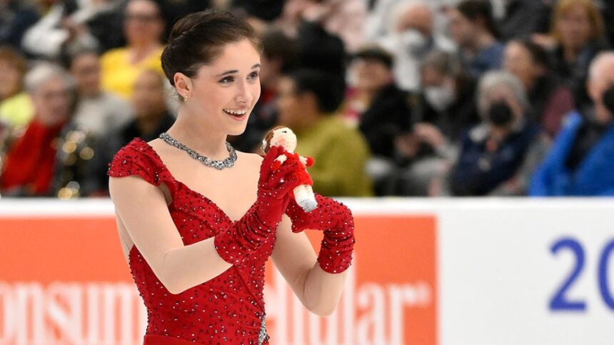 American figure skater Isabeau Levito having blast at Olympic village: 'You can't evict me'