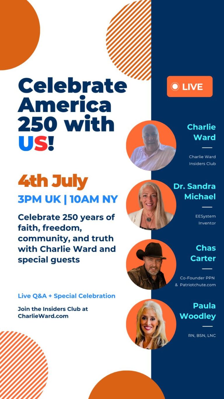 Charlie Ward Insiders Club Announces America 250 Live Celebration Featuring Chas Carter, Paula Woodley, and Dr. Sandra Rose Michael