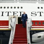 Trump takes inaugural flight aboard new Air Force One ahead of library debut honoring famed outdoorsman