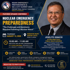 FEMA Official Joselito Ignacio Confirmed as Featured Speaker for the Miami Emergency Preparedness & Security Summit 2026