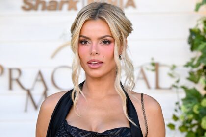 Sports Illustrated swimsuit model Brooks Nader sizzles in daring sheer lace dress in NYC