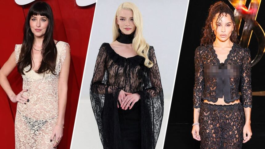 Dakota Johnson, Anya Taylor-Joy and ZoÃ« Kravitz turn heads in sheer looks